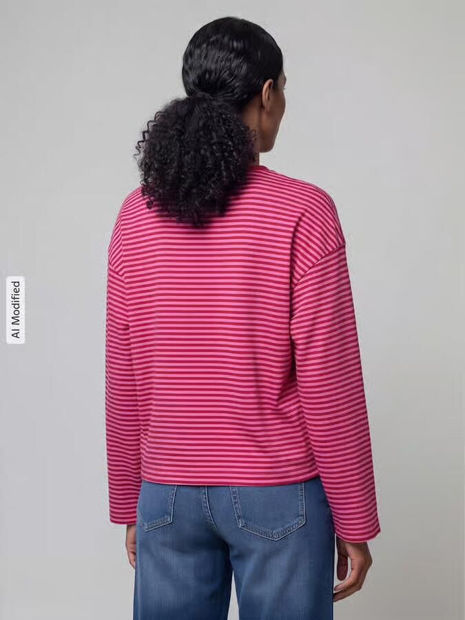 Only relaxed fit shirt met lange mouwen van puur katoen model 'FREJA' - Foto 3