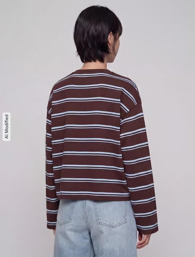 Only relaxed fit shirt met lange mouwen van puur katoen model 'FREJA' - Foto 3