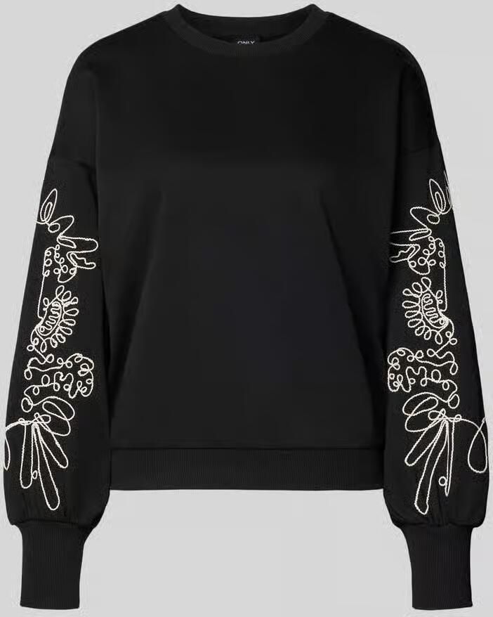 Only relaxed fit sweatshirt van katoenmix model 'BROOKE'