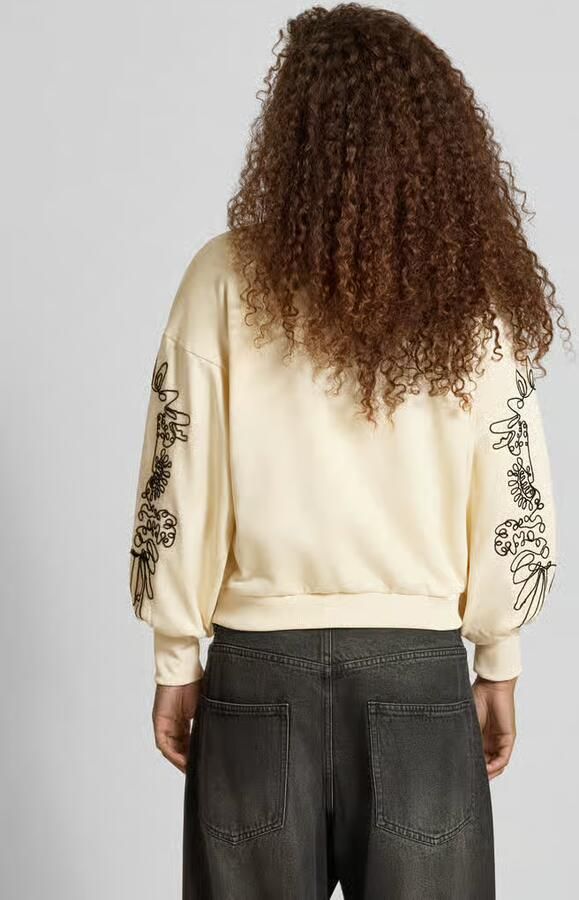 Only relaxed fit sweatshirt van katoenmix model 'BROOKE' - Foto 6