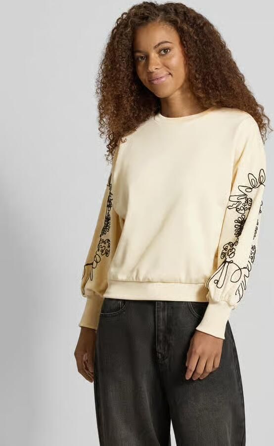 Only relaxed fit sweatshirt van katoenmix model 'BROOKE' - Foto 7