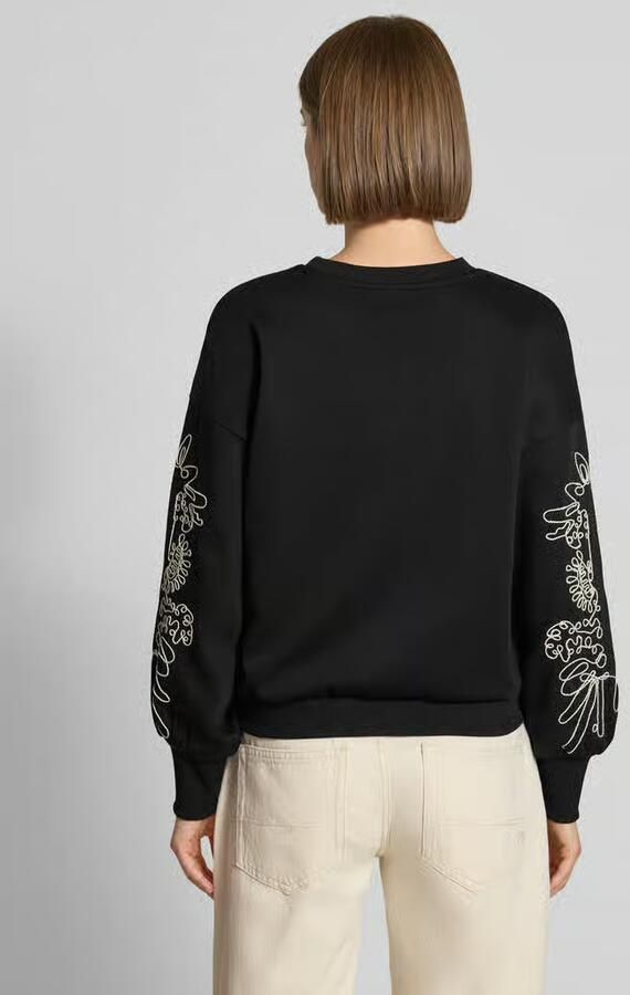 Only relaxed fit sweatshirt van katoenmix model 'BROOKE' - Foto 4