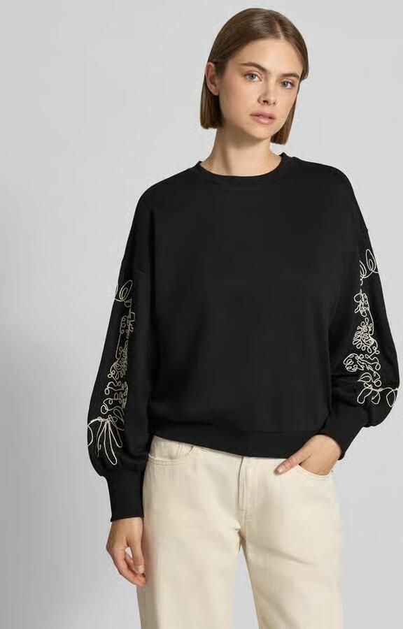 Only relaxed fit sweatshirt van katoenmix model 'BROOKE' - Foto 5