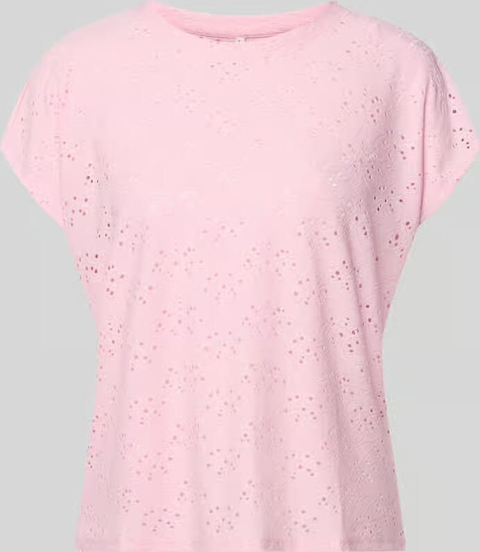 Only relaxed fit T-shirt met etskanteffect model 'SMILLA' - Foto 2