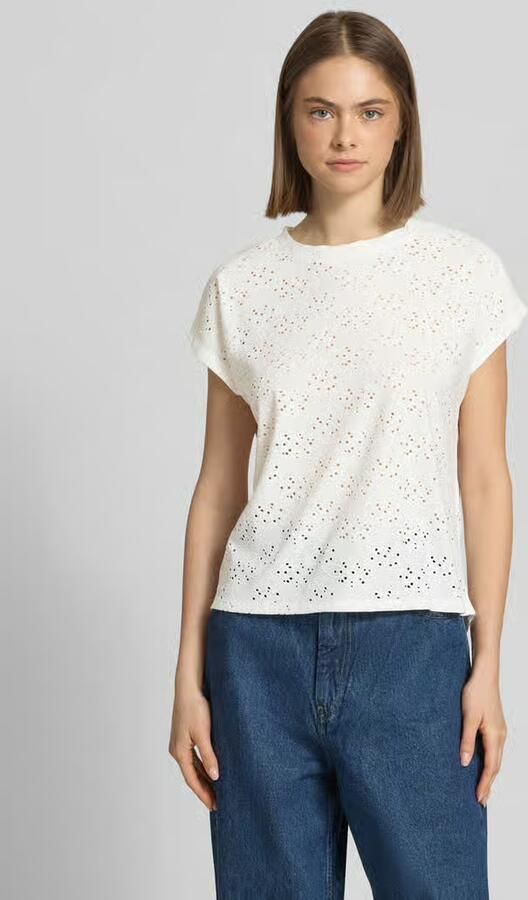 Only Shirt met korte mouwen ONLSMILLA LIFE S S TOP JRS NOOS regular fit modisch single jersey materiaalmix ronde hals - Foto 8