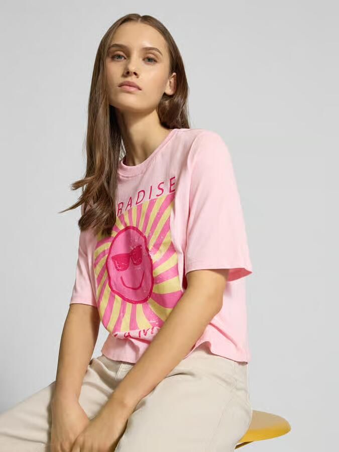 Only Relaxed fit T-shirt van puur katoen model 'CARTY'
