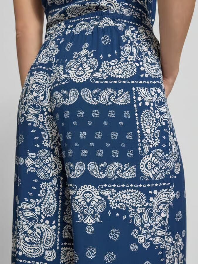 Only relaxed fit wijdte broek van zuivere viscose model 'KAVI'