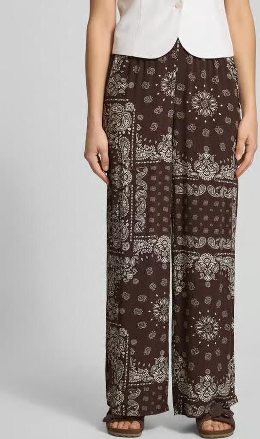 Only relaxed fit wijdte broek van zuivere viscose model 'KAVI' - Foto 3