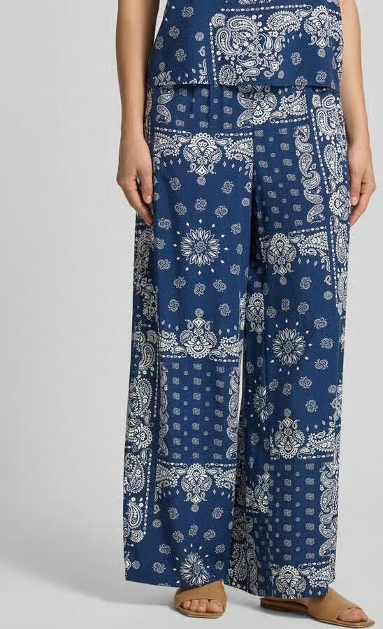 Only relaxed fit wijdte broek van zuivere viscose model 'KAVI' - Foto 3