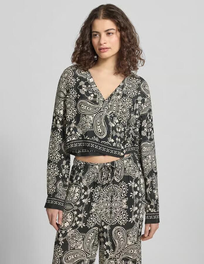 Only Shaped fit blouse van pure viscose Model 'LEMZA' - Foto 2