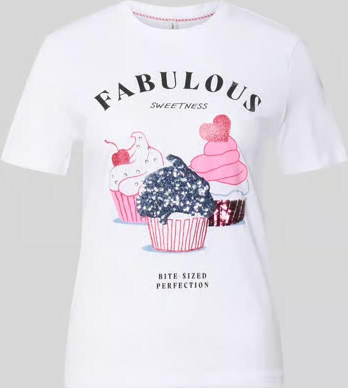 Only shaped fit T-shirt van puur katoen model 'KITA' - Foto 2