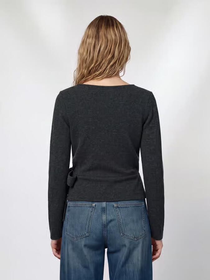 Only Shirt met lange mouwen met wikkellook - Foto 2