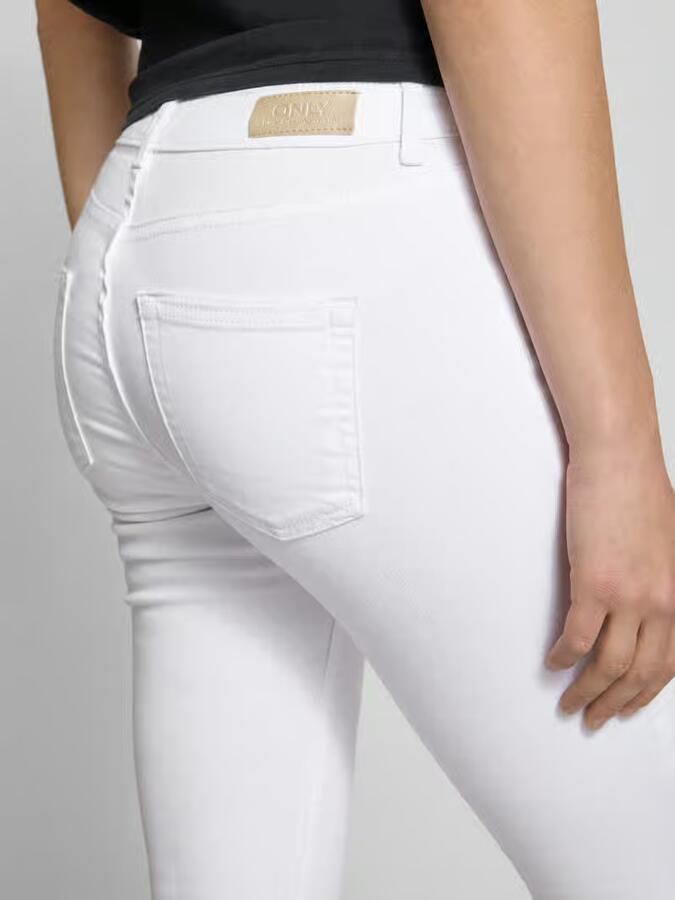 Only Ankle jeans ONLBLUSH – Rafelzoom voor casual jeanslook skinny fit denim jeans katoenmix gerafeld effen - Foto 4