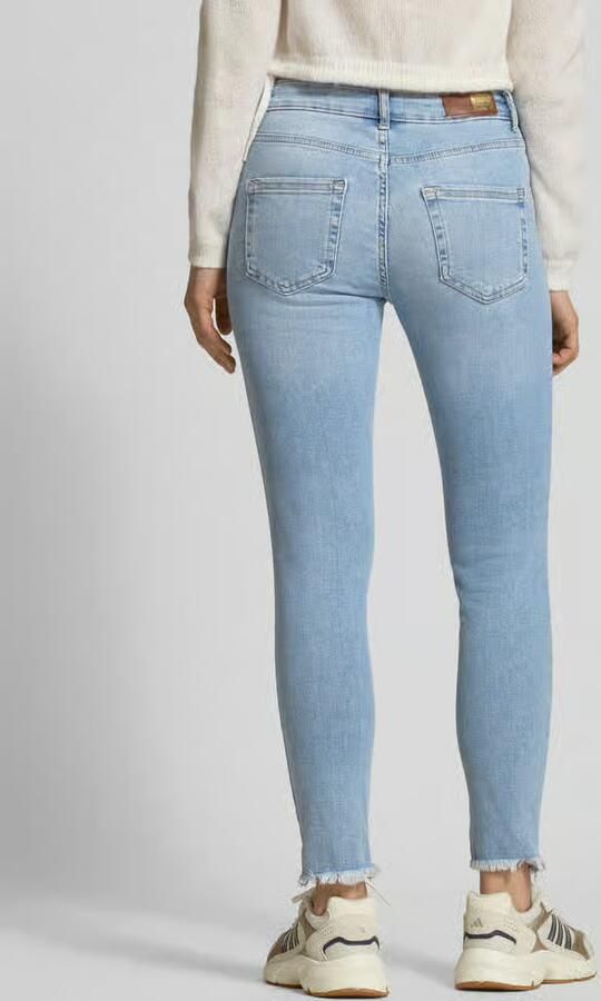 Only Ankle jeans ONLBLUSH MID SK ANK RAW met iets gerafelde voetzoom - Foto 2