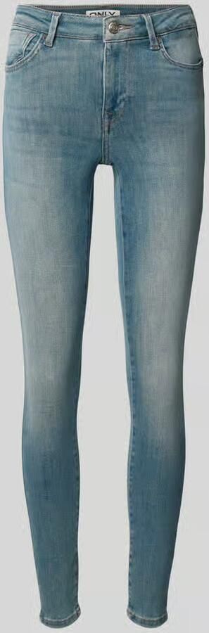 ONLY Onlpower Mid Skin Pushup Dnm Rea968 Noos skinny jeans lichtblauw - Foto 3