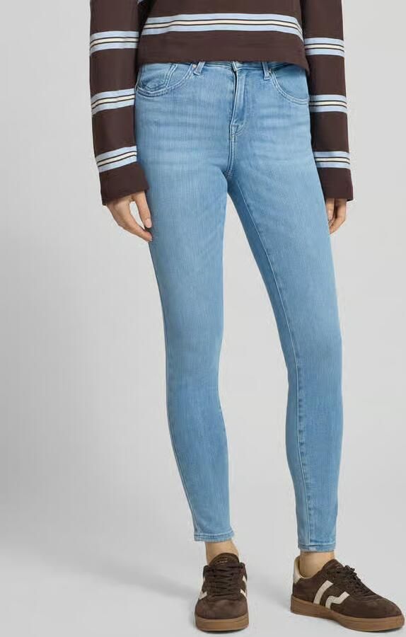 Only Skinny fit jeans van Mix van biologisch katoen Model 'POWER' - Foto 3