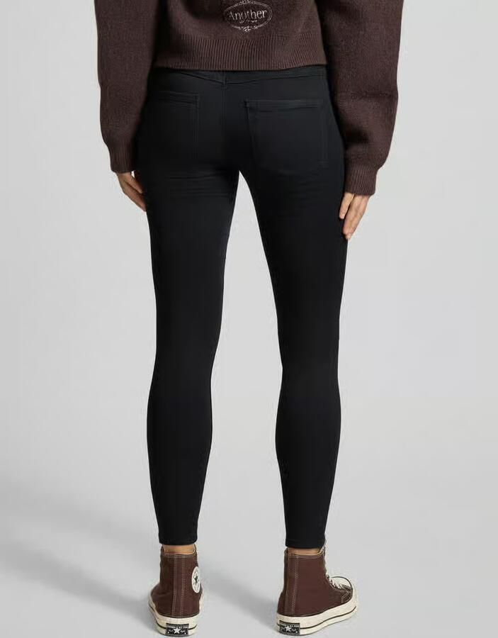 Only Zwarte Jeans met Rits en Knoopsluiting Black Dames - Foto 5