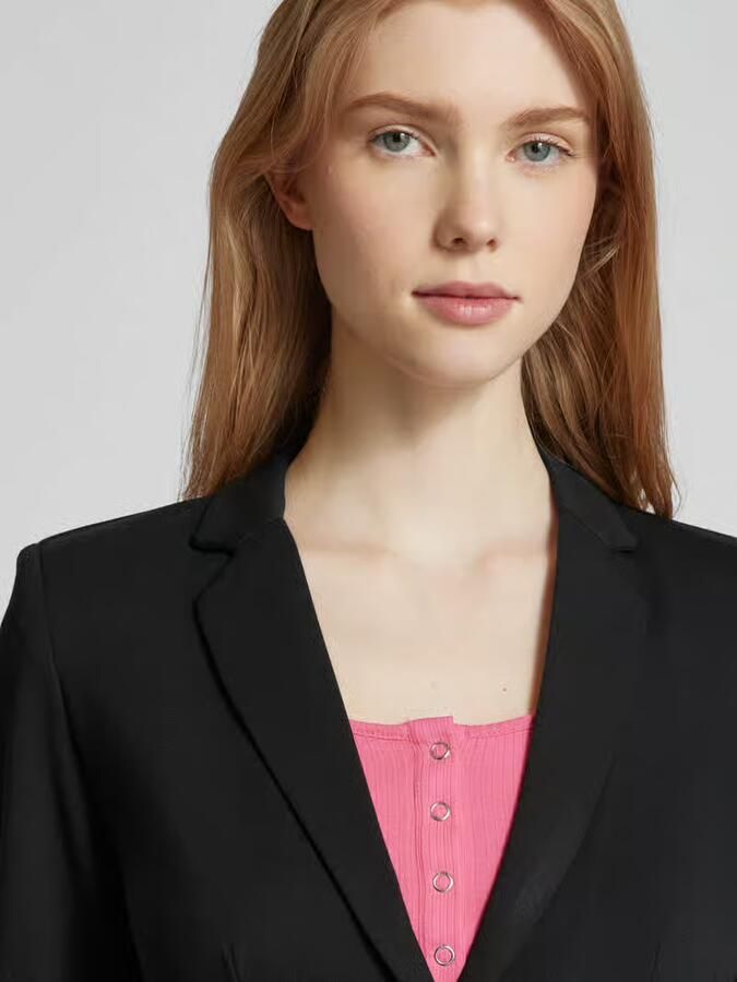 Only Jerseyblazer ONLPOPTRASH – 2-knoops blazer met getailleerd silhouet regular fit milano rib materiaalmix reverskraag effen - Foto 6