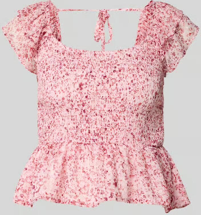 Only slim fit blousetop met all-over motief model 'ELIZA' - Foto 2