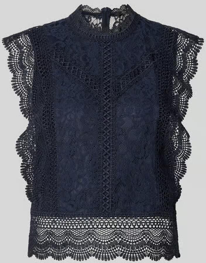 Only slim fit blousetop met katoen viscose en lyocell model 'KARO' - Foto 2