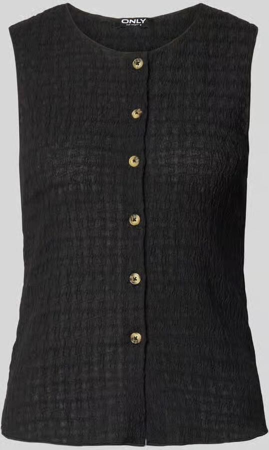 Only slim fit bodywarmer met seersucker-structuur model 'ILSE' - Foto 2