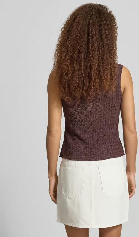 Only slim fit bodywarmer met seersucker-structuur model 'ILSE' - Foto 4
