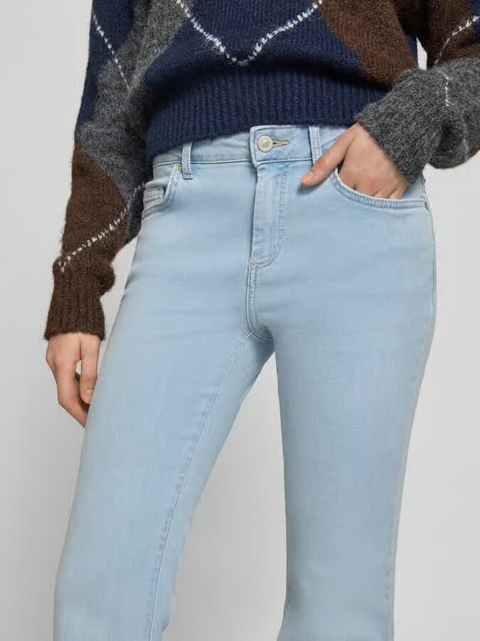 Only Slim fit bootcut jeans van katoenmix Model 'BLUSH' - Foto 4
