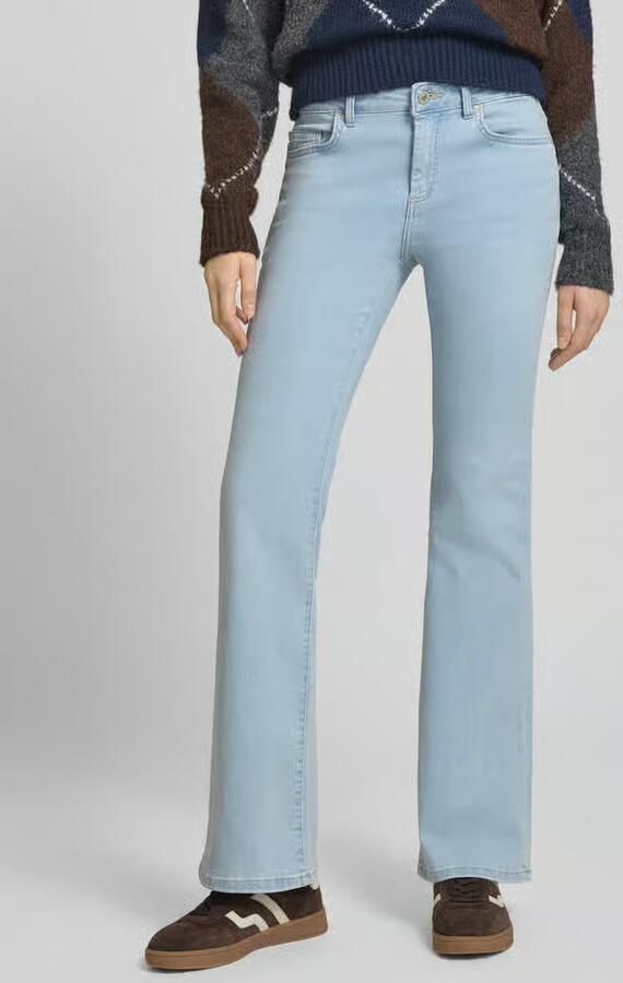 Only Slim fit bootcut jeans van katoenmix Model 'BLUSH' - Foto 5