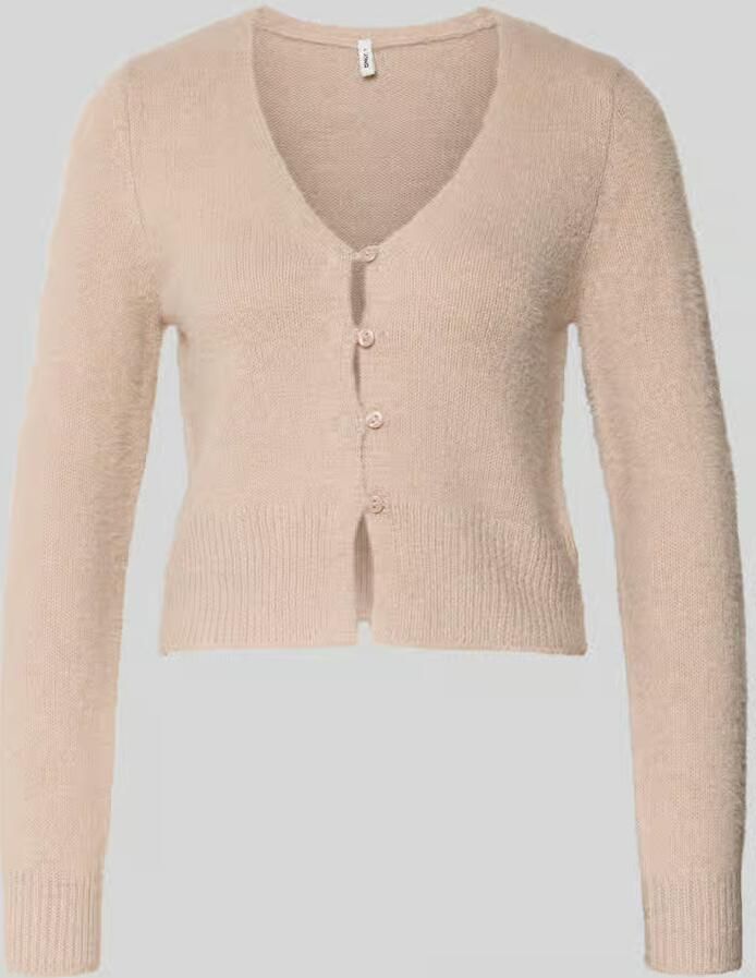 Only Slim Fit gebreid vest met enkelrijige knopenlijst model 'KERRY' - Foto 2