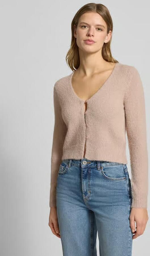 Only Slim Fit gebreid vest met enkelrijige knopenlijst model 'KERRY' - Foto 3