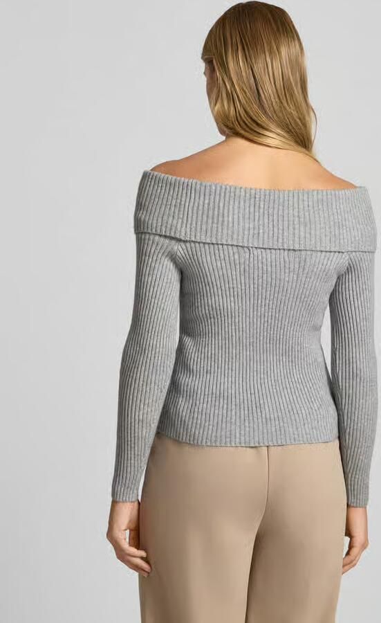 Only Slim fit gebreide pullover van viscosemix model 'KATIA'