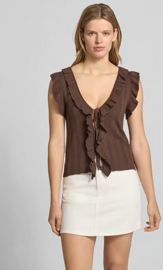 Only slim fit knitweartop van viscosemix model 'NELLY' - Foto 5