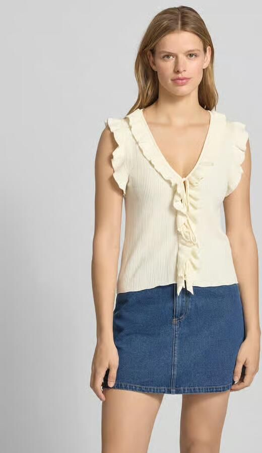 Only slim fit knitweartop van viscosemix model 'NELLY' - Foto 2