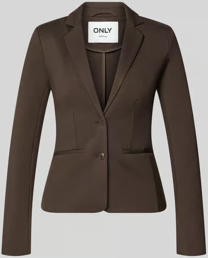 Only Slim fit korte blazer van viscosemix model 'POPTRASH'