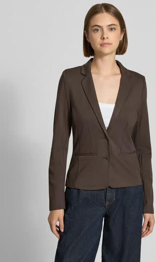 Only Slim fit korte blazer van viscosemix model 'POPTRASH' - Foto 3