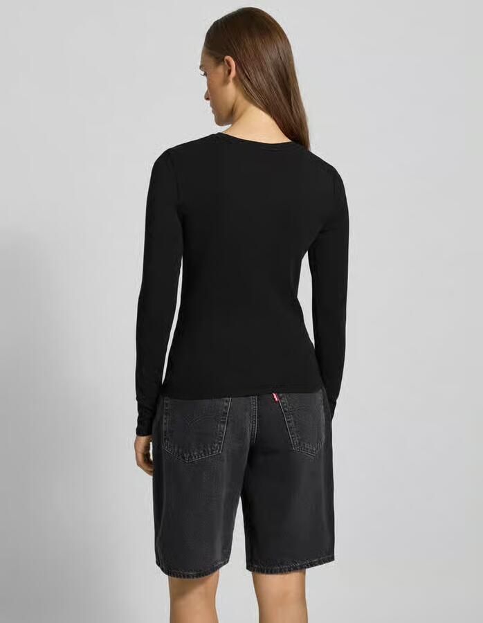 Only Slim fit longsleeve van katoenmengsel model 'RILEY' - Foto 3