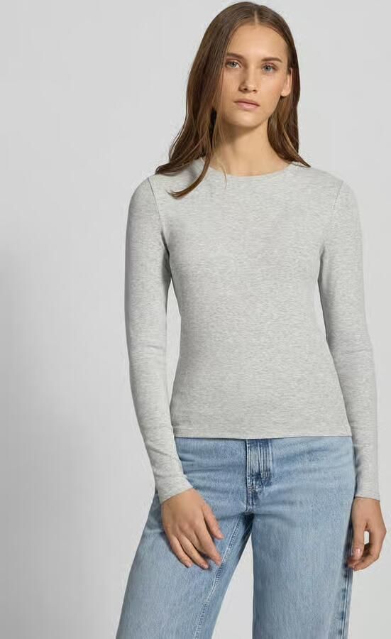 Only Slim fit longsleeve van katoenmengsel model 'RILEY' - Foto 5