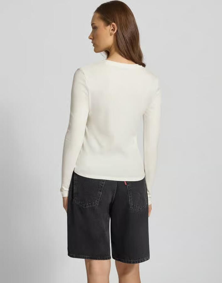 Only Slim fit longsleeve van katoenmengsel model 'RILEY' - Foto 4