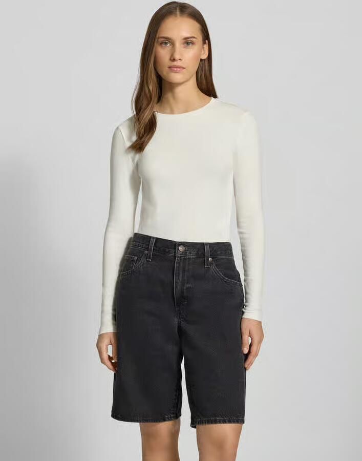 Only Slim fit longsleeve van katoenmengsel model 'RILEY' - Foto 5
