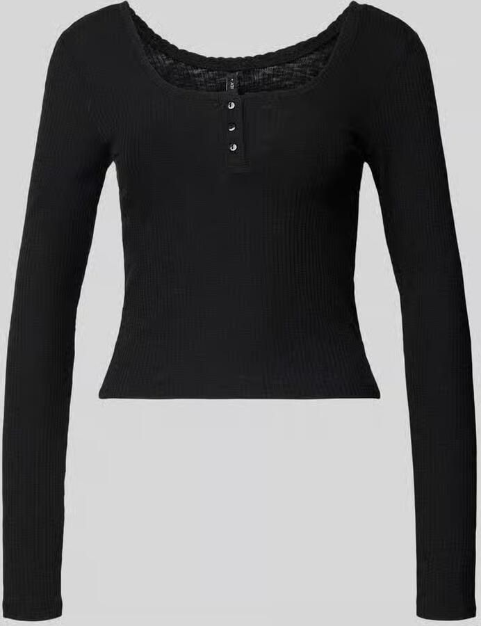 Only Slim fit shirt met lange mouwen en katoen model 'JULIANE LIFE' - Foto 2