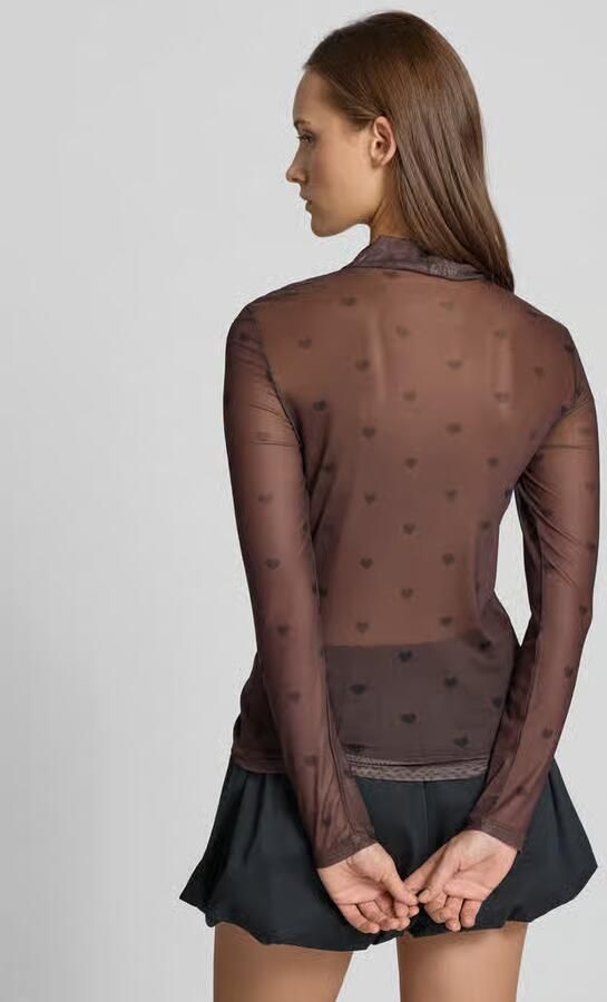 Only Slim fit shirt met lange mouwen met all-over motief model 'ERICA' - Foto 3