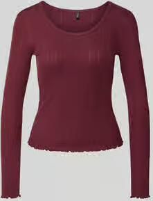 Only Slim fit shirt met lange mouwen met katoenanteil model 'TENNA'