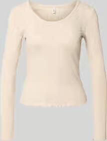 Only Slim fit shirt met lange mouwen met katoenanteil model 'TENNA'