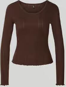 Only Slim fit shirt met lange mouwen met katoenanteil model 'TENNA'