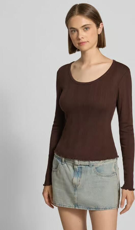 Only Slim fit shirt met lange mouwen met katoenanteil model 'TENNA' - Foto 2