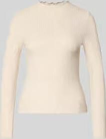 Only Beige Effen Gebreide Trui Lange Mouwen Ronde Hals Beige Dames - Foto 14