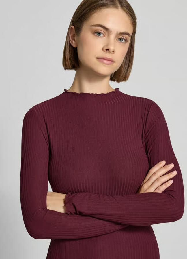 Only Slim fit shirt met lange mouwen met viscose model 'EMMA' - Foto 2
