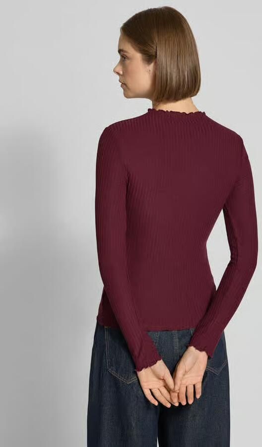 Only Slim fit shirt met lange mouwen met viscose model 'EMMA' - Foto 3