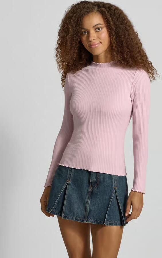 Only Slim fit shirt met lange mouwen met viscose model 'EMMA' - Foto 3