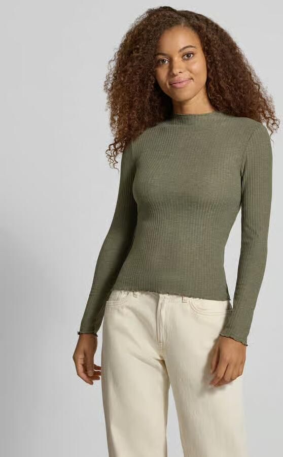 Only Slim fit shirt met lange mouwen met viscose model 'EMMA' - Foto 2
